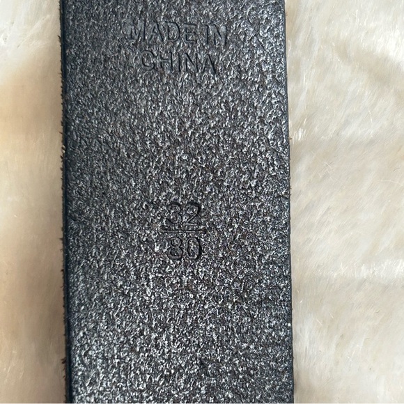 Polo ralph lauren dark brown genuine leather brass buckle belt 32 - Picture 8 of 11